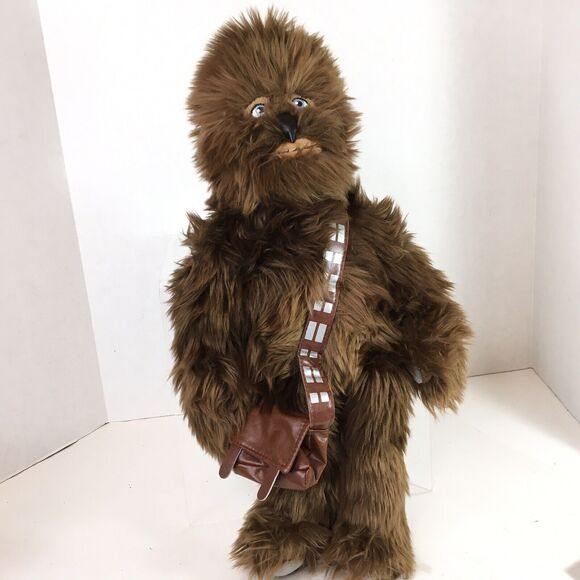 Disney Parks Chewbacca Star Wars Plush 19" Rise of Skywalker Blue Eyes - Picture 4 of 9